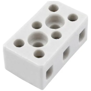 Rozvaděč POLLMANN Svorkovnice keramická AK 3/6 A - BI, 3pól., 3x4mm2, 32A, T300, porcelánová (bílá) /3700402 1002561