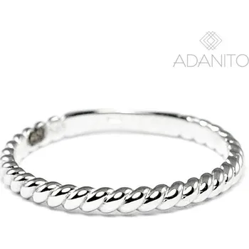 Prsten Zlatý prsten z bílého zlata