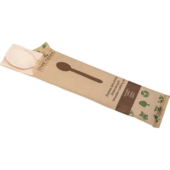 Jednorázové nádobí Think`n green Sada příborů lžíce+ubrousek ECO 350ks