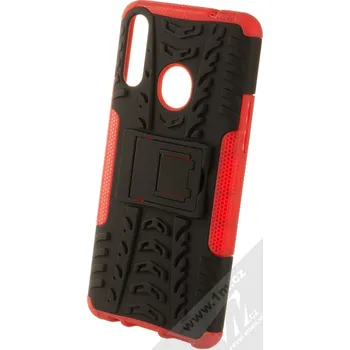 Pouzdro na mobilní telefon 1Mcz Tread Stand odolný ochranný kryt se stojánkem pro Samsung Galaxy A20s červená černá (red black)