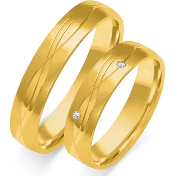 Prsten SOFIA zlatý dámský snubní prsten ZSO-305WYG