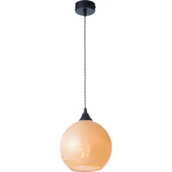 Light for home - Závěsné svítidlo na lanku 19603 "Bubble melon", 1x60W, E27, Černá
