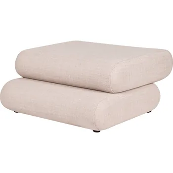 Taburet noo.ma Béžový čalouněný puf Taso 85 x 80 cm