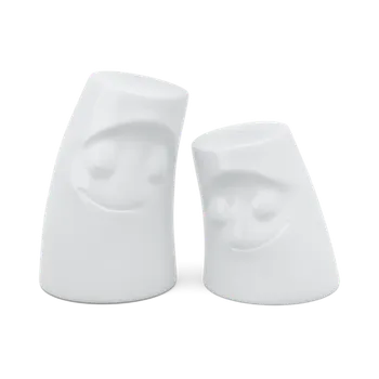Porcelánová sada slánka a pepřenka 58products Cuddler, 2ks | bílá