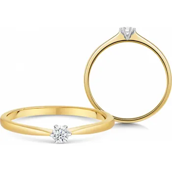 Prsten SOFIA DIAMONDS zlatý zásnubní prsten s diamantem 0,075 ct UDRG46872Y-H-I1-58