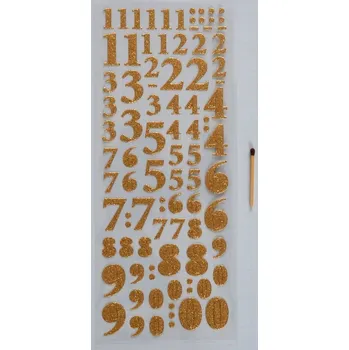 samolepka Samolepky třpytivé - Číslice