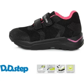 D.D. Step D.D.STEP dětské celoroční tenisky F061-383C černé Velikost: 33