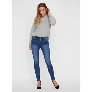 Vero Moda Jeansy Tanya 10222531 Tmavomodrá Skinny Fit S_34
