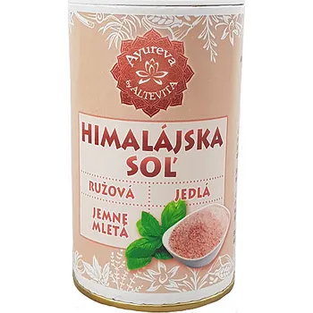 Kuchyňská sůl Altevita Himalájská sůl růžová jemná 200g solnička