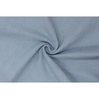Dvojitá gázovina | mušelín - Světle modrá jeans