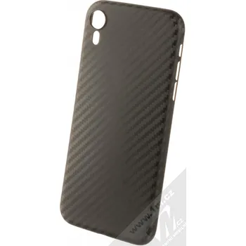 Pouzdro na mobilní telefon 1Mcz Carbon Back ochranný kryt pro Apple iPhone XR černá (black)