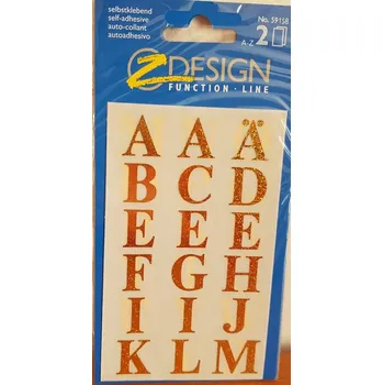 samolepka Samolepky třpitivé zlaté písmena