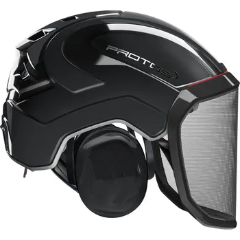 Pracovní přilba Protos Gmbh Přilba PROTOS® Integral Forest, štít F39, černá