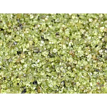 Přírodní kámen Magieprirody.cz Tromlovaný kámen Olivín XXS velikost 2 - 4 mm - Brazílie #555 Množství: 500g