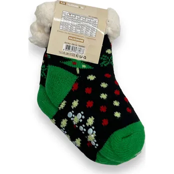 Dětská móda LookeN Chlapecké zateplené ponožky Barva: Zelená, Velikost: 0-12