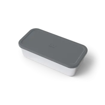 Svačinový box Svačinový bento box na ohřívání MonBento Side L | stříbrná