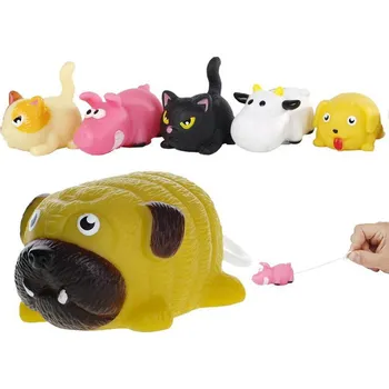 Hračka pro nejmenší Zvířátko 4-6 cm po natažení vibrující