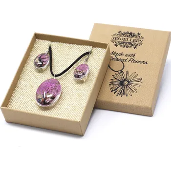 Náhrdelník AWM Lisované Květiny - Sada Strom Života - Růžová 1ks