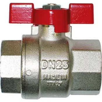 Vodovodní kohout IVR 954/A EVERLAST kulový kohout FF1/2", závitový, plnoprůtočný, motýl, voda, poniklovaný