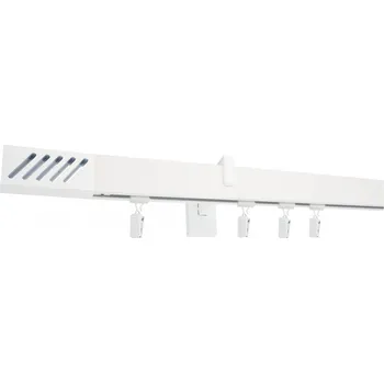 Garnýž Kovovégarnýže.cz Garnýže Square line modern santi bílá lesklá Varianta jednořadá nebo dvouřadá: Dvouřadá, Délka: 151-200cm, Uchycení látky: kolečkový jezdec+šnekový háček