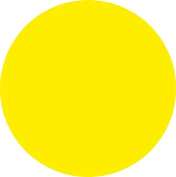 Podlahová značka - Kruh žlutý podlahové samolepky průměr 50 mm