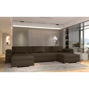 Sedací souprava Rohová sedací souprava DRAKO U hnědá