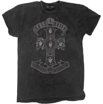 Pánské tričko Merch Guns N' Roses: Guns N' Roses Kids T-shirt: Monochrome Cross (wash Collection) (9-10 Years) 9-10 let