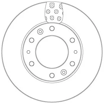 Brzdový kotouč Brzdový kotouč TRW DF6962S