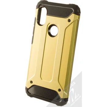 Pouzdro na mobilní telefon 1Mcz Armor odolný ochranný kryt pro Xiaomi Redmi Note 6 Pro zlatá černá (gold black)