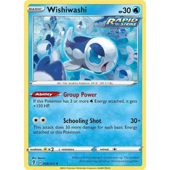 Sběratelská karetní hra Pokémon karta Wishiwashi 046/203
