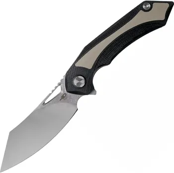 kapesní nůž Bestech KASTA 154CM, stone wash+satin, černá a béžová G10 BG45B