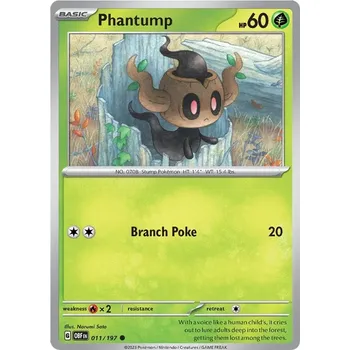 Karetní hra Phantump 011/197 - Obsidian Flames Typ karty: Reverse Holo