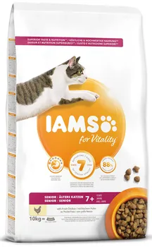 Krmivo pro kočku IAMS For Vitality Cat Senior Chicken 10 kg