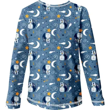 WAMU Dětské tričko s dlouhým rukávem MEDVÍDCI NA MĚSÍCI 104 - 110