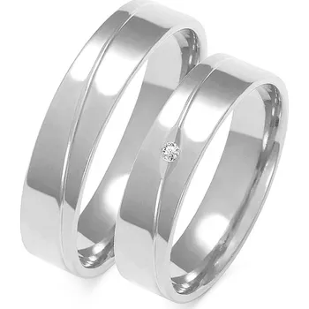 Prsten SOFIA zlatý dámský snubní prsten ZSA-136WWG-CZ