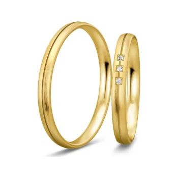Prsten BREUNING zlaté snubní prsteny BR48/04323YG
