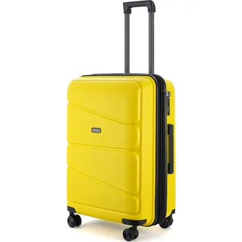 V&V TRAVEL Příruční kufr 55cm Peace Yellow