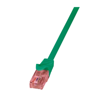 Síťový kabel LOGILINK Patch cord RJ45 vidlice U/UTP 6 lanko Cu 1,5m LSZH zelená