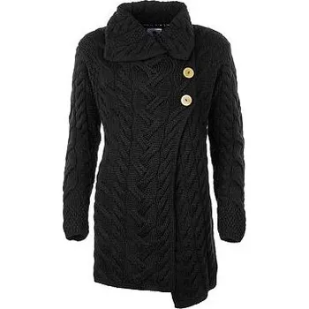 Dámský svetr Vlnka Dámský vlněný svetr Vlnka S05 černá velikost oblečení S