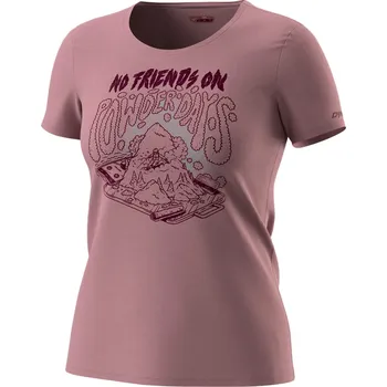 Triko Dynafit Artist Series T-shirt W mokarosa/no friends 2024 Barva: starorůžová, Velikost: XS