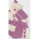 Set 4 ponožek Mayoral 9658 růžové, béžové, zelená barva: růžová, Rozměr: 0 měsíců