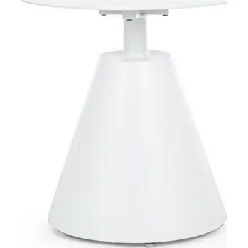 Zahradní stůl BIZZOTTO kulatý stolek ALOHA ø50 cm bílý 0660373