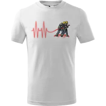 Tričko Hasičský puls - dětské (Velikost: 134, Barva trička: Bílá)