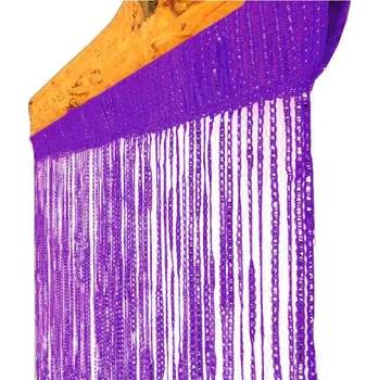 Záclona Šňůrková záclona Curtain fialová (šňůrkový závěs na okno, dveře 100x200 cm)