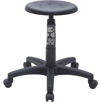 Nízká laboratorní stolička POL Standard, černá