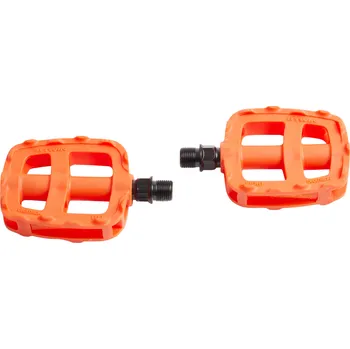 Pedál na kolo BTWIN Pedály 16"/20" Mobility 100 oranžové ORANŽOVÁ