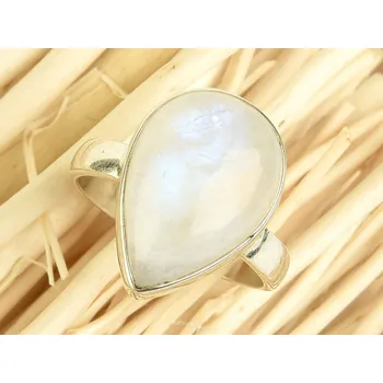 Prsten Prsten měsíční kámen kapka vel.58 Ag 925/1000 6,3g