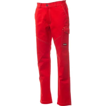 montérky Pracovní kalhoty Payper WORKER Barva: Červená, Velikost: 3XL