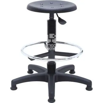 Zvýšená laboratorní stolička POL Special, černá