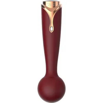 Vibrátor Viotec Firelick Mini Wand Vibrator Gold & Wine Red